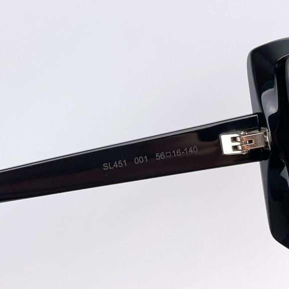 Saint Laurent New Wave SL451 001 Sunglasses Black Black Square Women